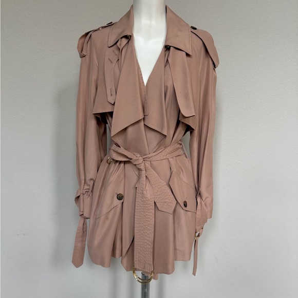 Burberry Blush Silk Trench Coat